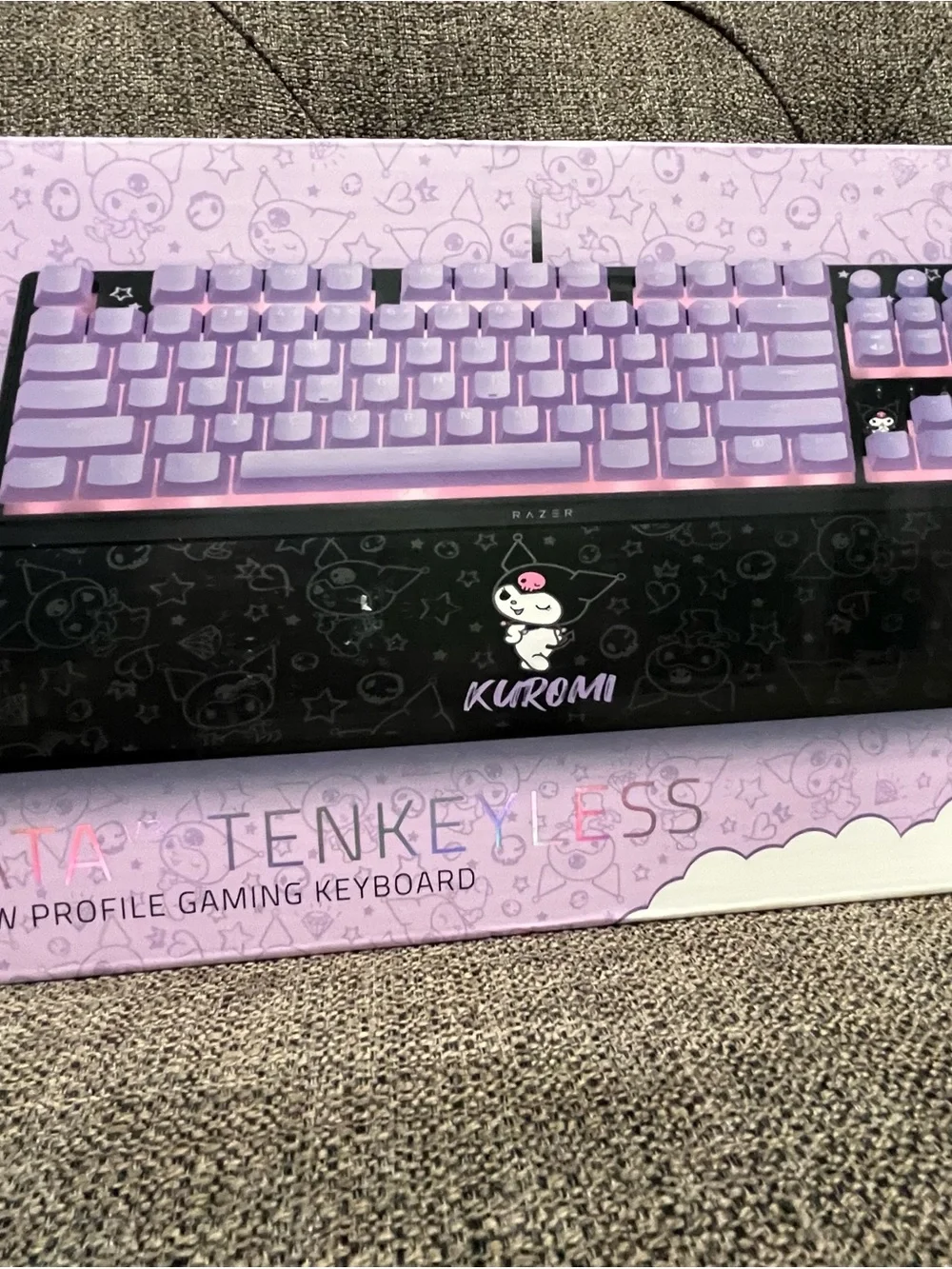 Razer Kuromi Purple and Black Tenkeyless Mechanical Keyboard